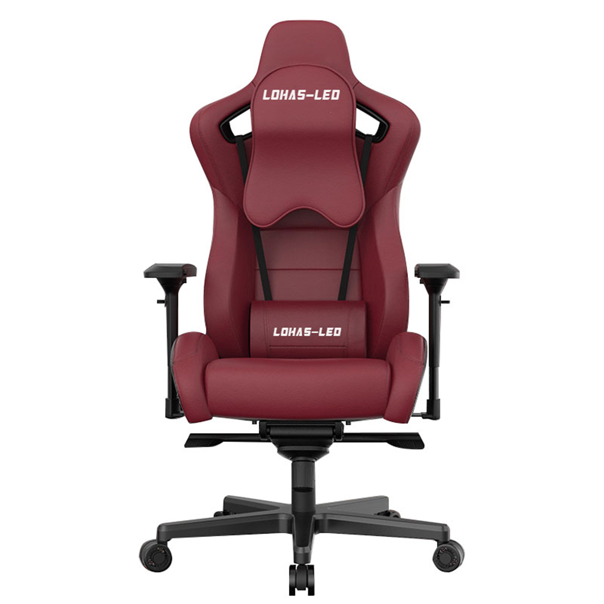 lohasled reclining memory foam racing chair ergonomic high back racing  computer desk office chair with retractable feet and adjustable loins  leathe